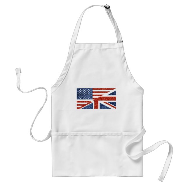 Delantal purpurina usa uk (Frente)