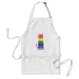 Delantal Purride Shirt LGBT Funny Gay Primo Gato Diciendo G