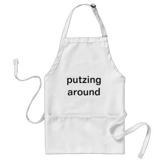 Delantal Putzing alrededor con cocinar