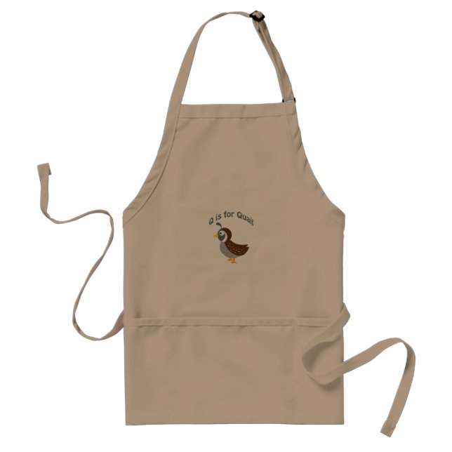 Delantal Q es para Quail (Frente)
