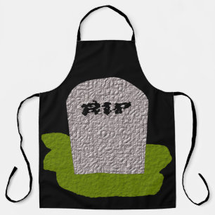 Delantal QEPD Tombstone Halloween