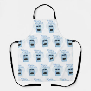 Delantal ¿Qué es cocinar el Ilustracion retro retro?