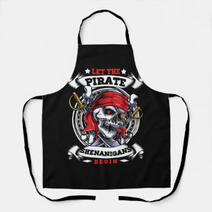 Delantal Que Los Piratas Shenanigans Empiecen Cruces Freebo