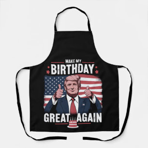 Delantal Que mi cumpleaños sea genial otra vez, Trump diver