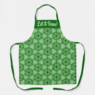 Delantal "¡Que nieve!" Apron de impresión todo sobre