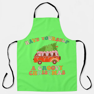 Delantal ¡Que tengas Navidades Groovy!