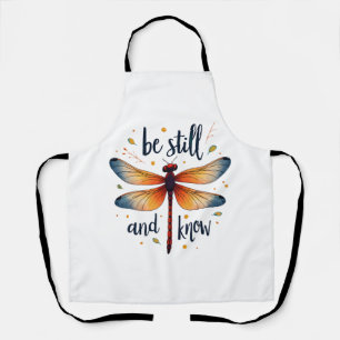Delantal Quédate quieto y conoce Floral Dragonfly Christian