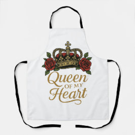 Delantal Queen Mom - Diseño de realeza para el Día de la Ma