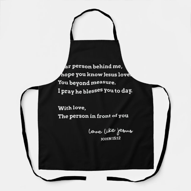 Delantal Querida Persona Detrás De Mí Espero Saber Que Jesú (Anverso)