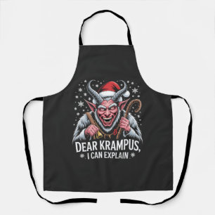 Delantal Querido Krampus Puedo Explicar Navidad Santa