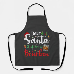 Delantal Querido Papá Noel, trae Navidades para beber Borbó