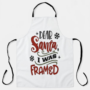 Delantal Querido Santa, fui incriminado Navidad