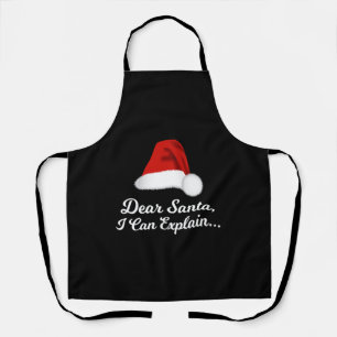 Delantal Querido Santa, puedo explicar lo gracioso