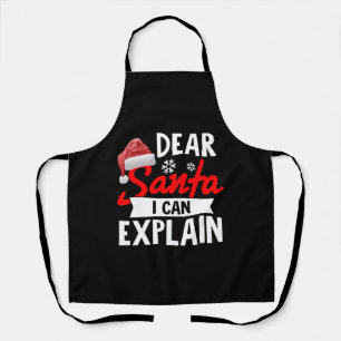 Delantal Querido Santa, puedo explicarlo