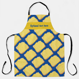 Delantal Queso fundido en tostada - añade tu nombre para pe