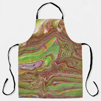 Delantal Questions 1 Wild Green Maroon Apron