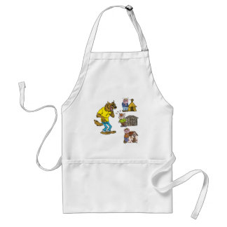 Delantal ¿Quién le teme al Gran Lobo Bully? Apron de cocina
