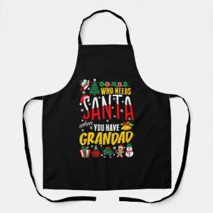 Delantal ¿Quién Necesita a Santa cuando tienes una camiseta