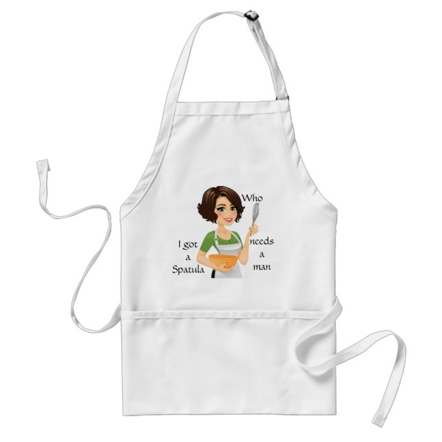 Delantal Quien Necesita A Un Hombre Apron (Frente)