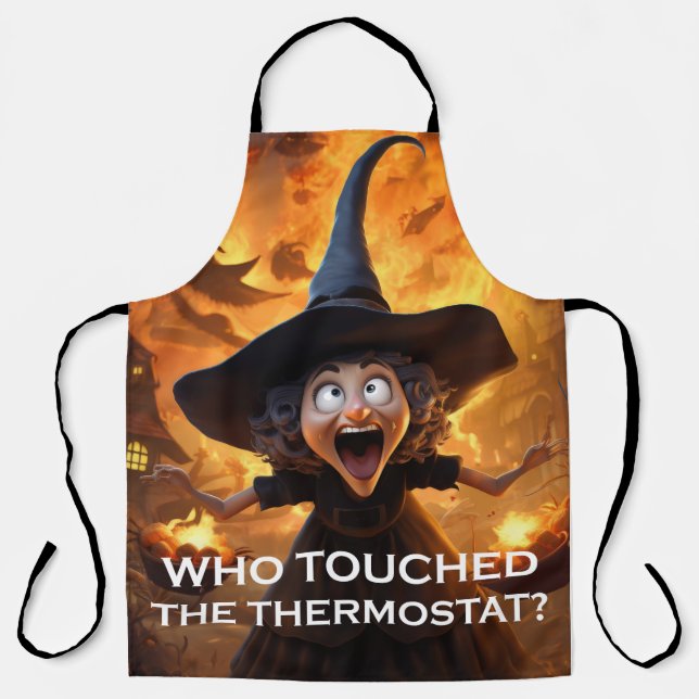 Delantal ¿Quién Tocó El Termostato? (Anverso)