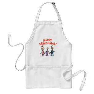 Delantal Quienes se dan la mano Feliz Grinchmas