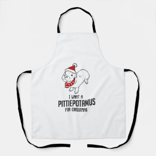 Delantal Quiero Un Pittiepotamus Para Los Navidades