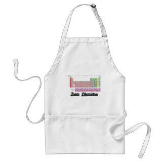 Delantal Química de equipo (tabla de elementos periódica)
