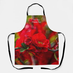 Delantal Quince Branch Painterly Apron