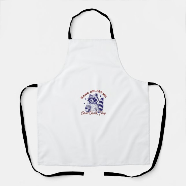 Delantal Raccoon sobrepensante (Anverso)