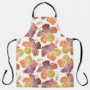 Delantal Radiancia Hawaiana: Elegancia de planta tropical.