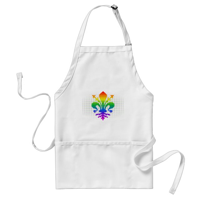 Delantal Rainbow Fleur-de-lis (Frente)