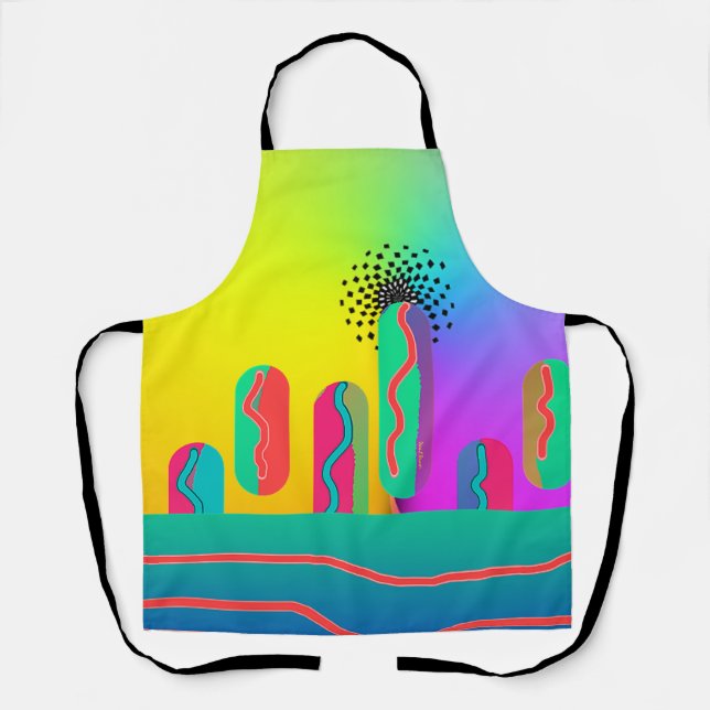 Delantal Rainbow Geo Bold Medium (Anverso)