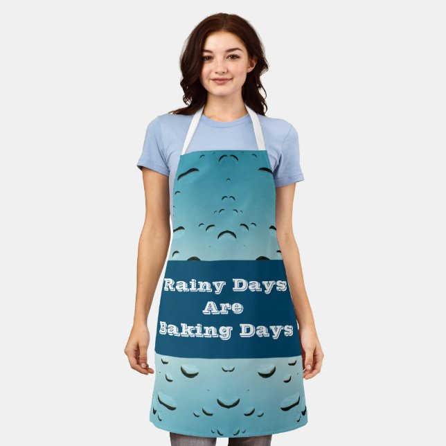 Delantal Rainy Day Baking Raindrop Photo In Home Cooking (Gastado)
