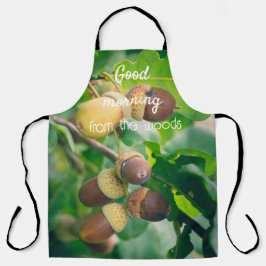 Delantal Ramas de roble con bellotas