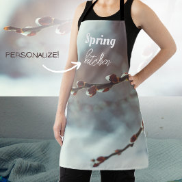 Delantal Ramas de sauce Pussy con calabazas