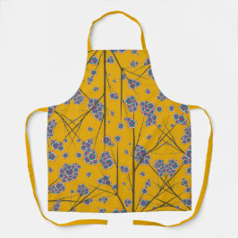Delantal Ramas peculiares Mustard Medium Apron