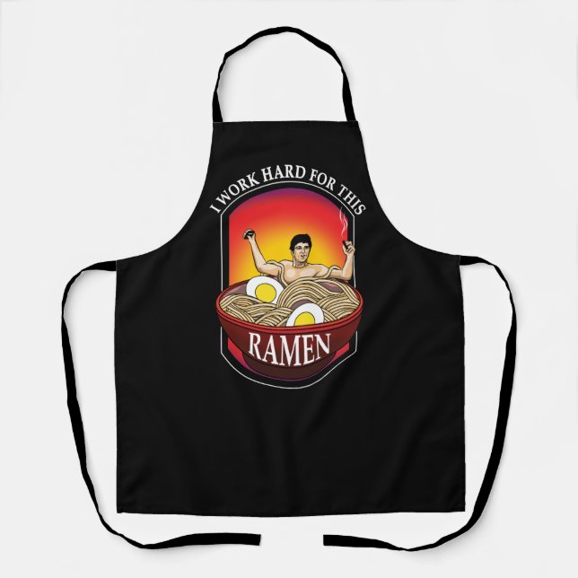 Delantal Ramen Lover Gangster (Anverso)