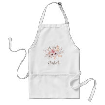 Ramo floral de la acuarela rosada - personalizado