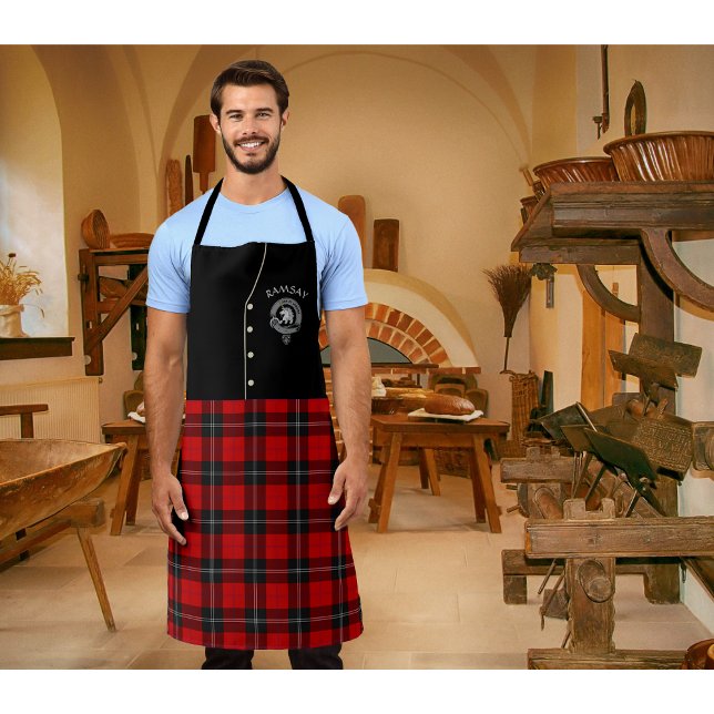 Delantal Ramsay Clan Badge & Tartan Kilt Apron (Subido por el creador)