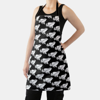 Delantal Rana Apron Bullfrog Art Aprons & Frog Gifts