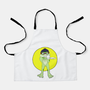 Delantal Rana con gafas de natación