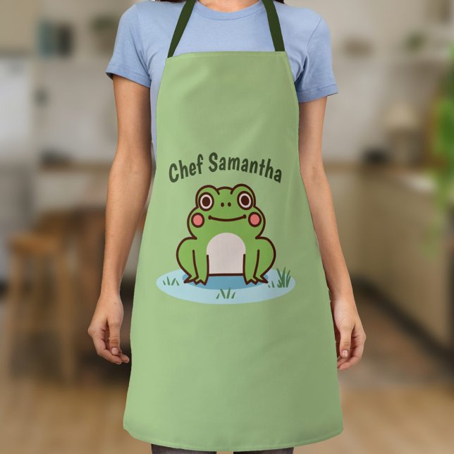 Delantal Rana Cute (Cute Frog Apron)