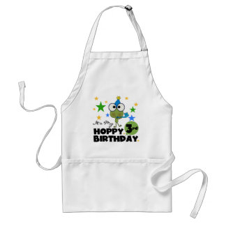 Delantal Rana de amapola 3 camisetas de cumpleaños y regalo