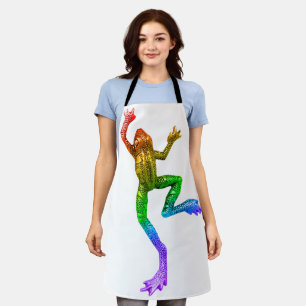 Delantal rana de colores arcoíris de SlipperyJoe renderizad