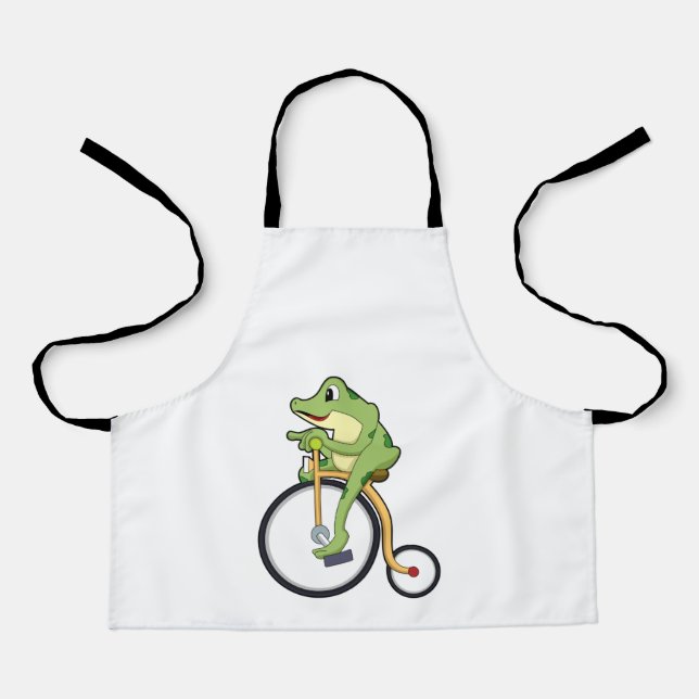 Delantal Rana en circo con bicicleta.PNG (Anverso)