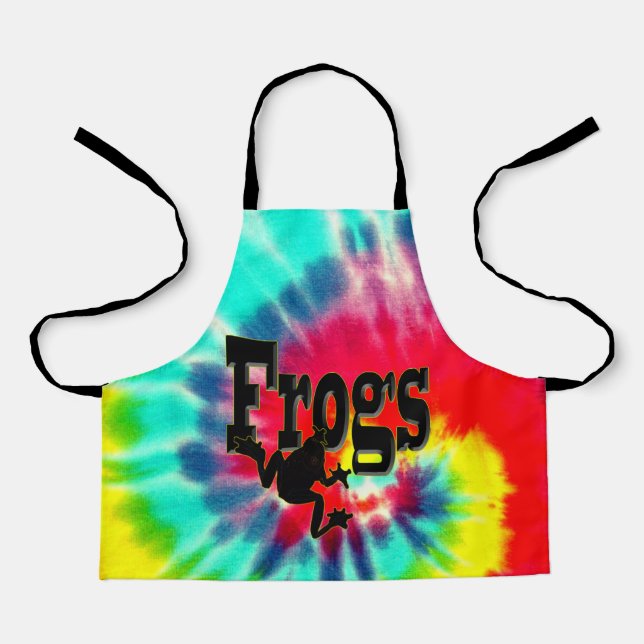 Delantal Rana teñida de zapatos, protector de impresión com (Anverso)