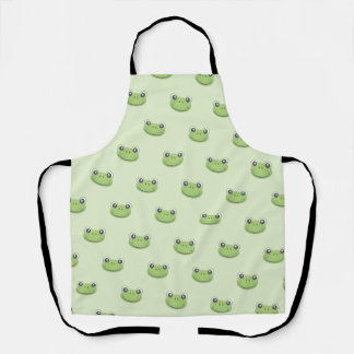 Delantal Rana verde dulce | Apron de impresión general