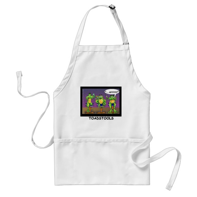 Delantal Ranas Perezosas aka Toadstools Regalos y Camisetas (Frente)