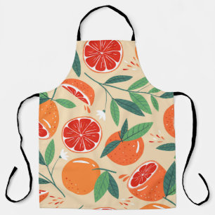 Delantal Rasgos de pomelo, diseño moderno y sin costuras.