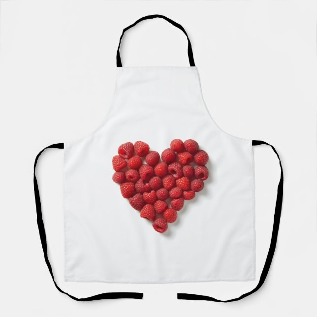Delantal Raspberry Heart (Anverso)
